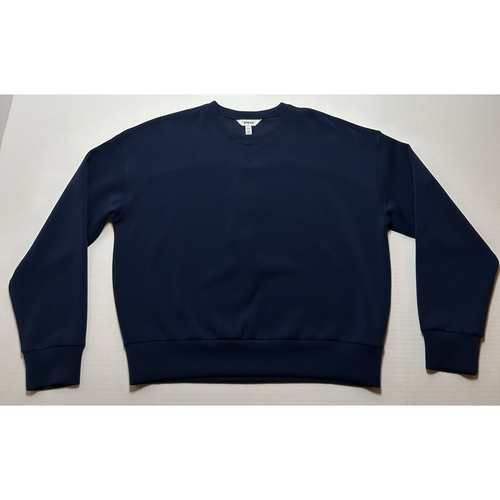 SPANX Sweatshirt Womens Medium AirEssentials Crewneck Modal Blend Oversized